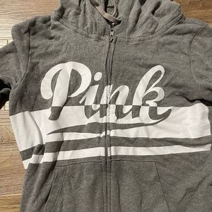 PINK brand gray hoodie